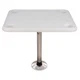 Springfield 16" x 28" Rectangle Table Package - White Thread-Lock [1690107]