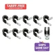 Vibrant 17194, Set of 10 Natural Stainless Cushion Clamps For 3/4In (-12An) Hose