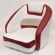 Wise Hurley Bucket Seat w/ Flip Up Bolster Dark Red White 3335-0032 - Tear