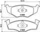 Mintex MDB1872 Front Brake Pad Set Fits Seat VW Cordoba Golf Ibiza Polo Playa