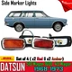 FOR Nissan DATSUN 510 1600 Wagon 4D Side Marker Lights Lamp 2xRed 2xAmber