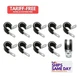 Vibrant 17194, Set of 10 Natural Stainless Cushion Clamps For 3/4In (-12An) Hose