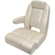 Blue Wave Boat Double Bolster Helm Seat | Llebroc Off White Vinyl