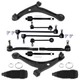 [12pcs] For 03-05 Honda Pilot 01-05 Acura MDX Front Control Arm Tie Rod End