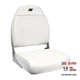 Wise Mid-Back Fishing Boat Seat with Logo White