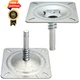 CLLOMAGY Boat Seat Base Pedestal Pin Mount Plated for 3/4" Silver 