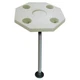 JIF Marine DSI-KS Octagonal Ivory Table Kit Surface Mount Marine Table