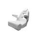 Taco Metals HA12-25-0-WHA Open Water Sport Chair White