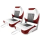 XGEAR Deluxe Low/High Back Boat Seat, Fold-Down Fishing Boat Seat