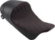 DRAG SPECIALTIES 0801-1254 Forward Low Solo Seat - Diamond - Red Stitched - FL '