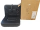 LLEBROC Hinged Console Folding Cushion Helm Seat Black Marine Bass Boat