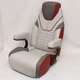 Wieland Motion Bolster Helm Seat Gray Red 126881 - Not Reclining