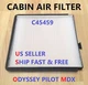 C45459 CABIN AIR FILTER for HONDA 99-04 Odyssey / 03-08 Pilot & 01-06 ACURA MDX