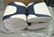 Wise 3358-954 Boat Back to Back Lounge Seat (CN-03-21) White/Navy NO BASE