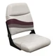 Wise BM1147-989 Premier Series Pontoon Folding Fishing Seat, Platinum/Wineberry/