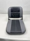 LOWE 2396367 CENTER FOLDING FISHING SEAT GRAY / BLACK MARINE BOAT