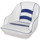 MSC Bucket Pontoon Boat Seat (White/Blue) White/Blue