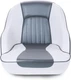 NESHULT 22578A2 PREMIUM CAPTAIN BOAT SEAT  *840- WHITE/CHARCOAL*