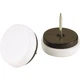 Do it 3/4 In. Round Nail on Furniture Glide with Rubber Cushion (4-Pack) 210196