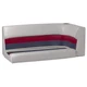 TOONMATE 742368 DELUXE PONTOON LEFT SIDE CORNER COUCH TOP GRAY / RED BOAT
