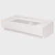 Toonmate Boat Corner Couch Seat Base S0131WT-1-2016 | Left Side White
