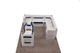 Wise DLX Rear L Pontoon Furniture Set - Brite White / Mariner Blue