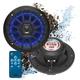 BOSS Audio MRGB55B 5.25" Marine Speakers - Weatherproof, 150W, Multi-color LED