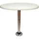 Springfield Thread-Lock 18 Inch x 30 Inch Plastic Oval Top Table Package w/Post