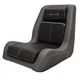 Lowe Boat Bucket Seat 2396368 | Black / Gray Vinyl w/ Logo