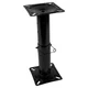 Wise Seating 8WD1255 ADJUSTABLE 12-18' BLACK STEEL PEDESTAL