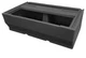 Wise BM1144-1B-890 Premier Series Pontoon 36-Inch Bench Base Only, Slate