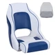 NORTHCAPTAIN Flip Up Captain Bucket Boat Seat with Seat Cover,White/Pacific Blue