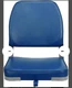 ERGOSEAT Low Back Fold-Down Fishing Boat Seat, Blue
