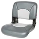 Tempress 45608 All-Weather High-Back Charcoal/Gray Boat Seat Marine Seating