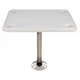Springfield 16" x 28" Rectangle Table Package - White Thread-Lock