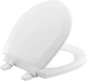 TC50TTA 000 MARINE Toilet Seat, Durable Enameled Wood, 14.88" L X 13" W, White