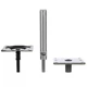 Attwood 97749-7 Swivl-Eze Lock&rsquo;N-Pin &frac34;-Inch Pedestal Package, Brushed Aluminu...