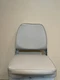 Attwood Boat Folding Fishing Seat 98395GY | Low-Back Gray Faux Leather