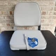 Attwood Boat Folding Fishing Seat 98395GY 61164 Low-Back Gray Faux Leather