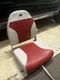 Wise High Back Boat Seat, 4 Bolt Swivel Base, Red, Leather, Practically New