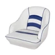 MSC Bucket Pontoon Boat Seat (White/Blue) White/Blue